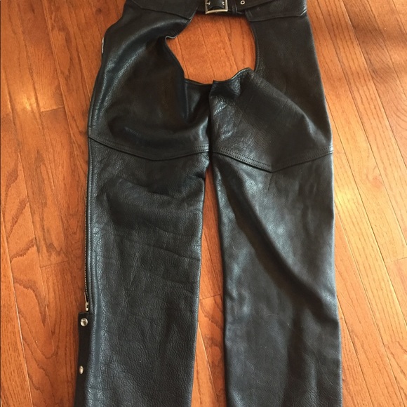 Kerr black leather XXL riding chaps - Picture 11 of 15
